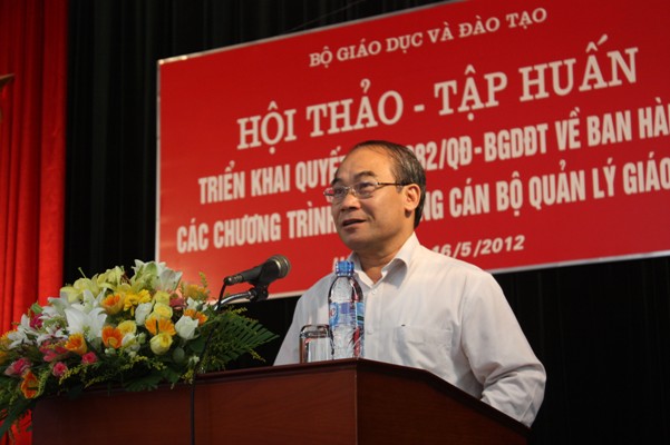 Hội thảo triển khai thực hiện các chương trình bồi dưỡng cán bộ quản lý giáo dục